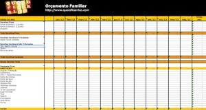 Planilha de Gastos Planilha de Gastos